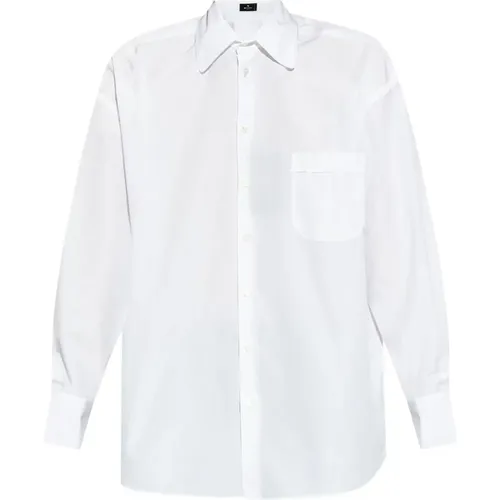 Logo French Collar Shirt , female, Sizes: M, 2XS, XS - ETRO - Modalova