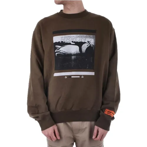 Comfortable Crew Neck Sweatshirt , male, Sizes: L - Heron Preston - Modalova