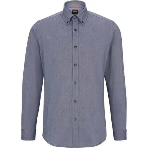 Regular-Fit Oxford Baumwollhemd mit Buttondown-Kragen , Herren, Größe: 3XL - Hugo Boss - Modalova