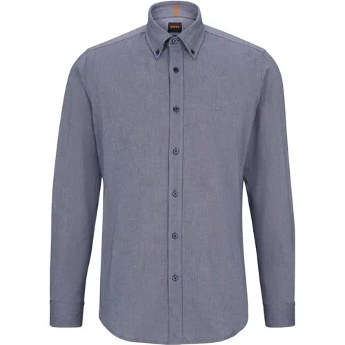 Regular-Fit Oxford Baumwollhemd mit Buttondown-Kragen , Herren, Größe: 2XL - Hugo Boss - Modalova