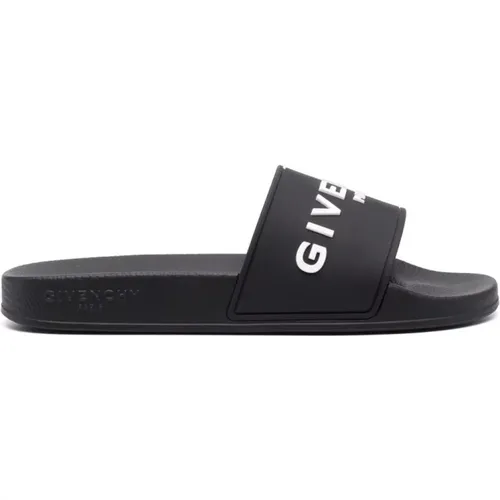 Logo Slides with Moulded Footbed , male, Sizes: 6 UK, 7 UK - Givenchy - Modalova