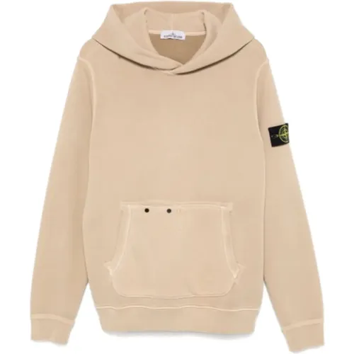 Kompass-Applikation Beiger Pullover , Herren, Größe: M - Stone Island - Modalova