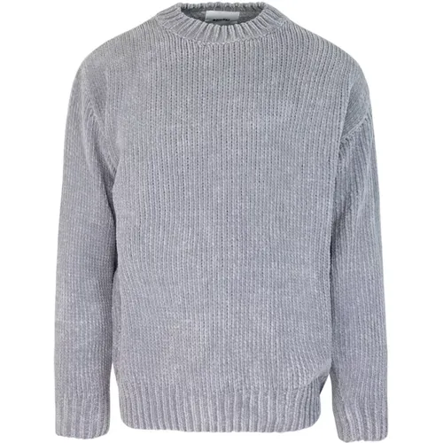 Grey Crewneck Sweater Cotton Ciniglia , male, Sizes: M, L, S - Bonsai - Modalova