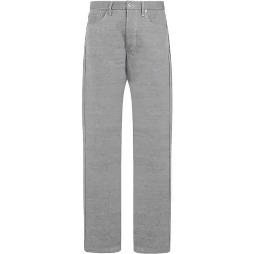 Grey Cotton Straight Jeans , male, Sizes: W31 - Maison Margiela - Modalova