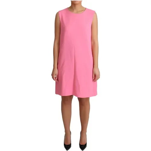 Shift Sleeveless Knee Length Dress , female, Sizes: M - Dolce & Gabbana - Modalova