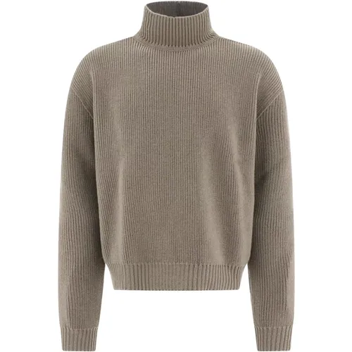 Chunky High Neck Wool Sweater , Herren, Größe: 2XL - Rick Owens - Modalova