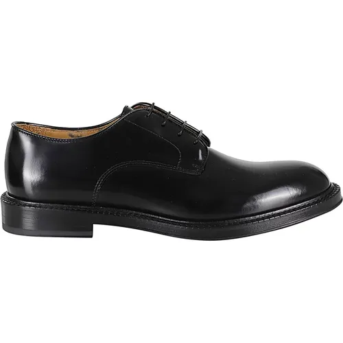 Glattes Gebürstetes Leder Derby Schuhe , Herren, Größe: 42 EU - Corvari - Modalova