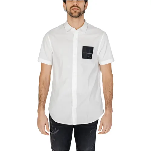 Mens Short Sleeve Shirt , male, Sizes: XS - Armani Exchange - Modalova