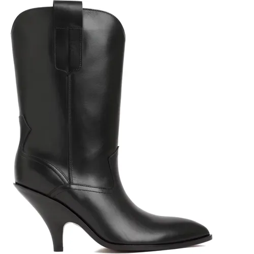 Lavyn Lederstiefel in Schwarz , Damen, Größe: 37 1/2 EU - Bally - Modalova