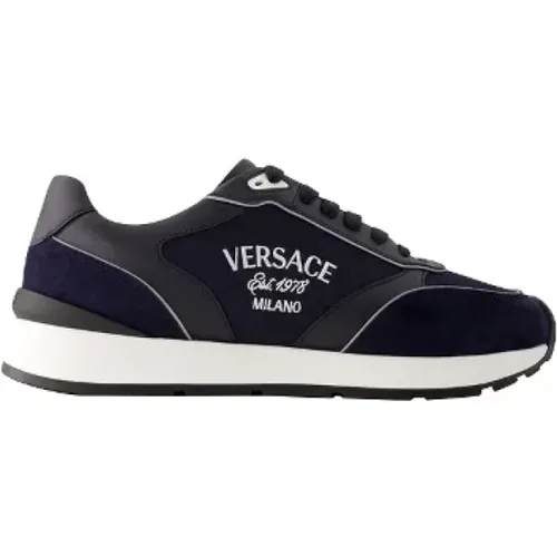 Pre-owned Leather sneakers , male, Sizes: 7 UK - Versace Pre-owned - Modalova