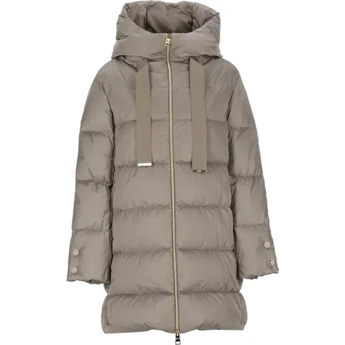 Coats Grey , female, Sizes: L - Herno - Modalova