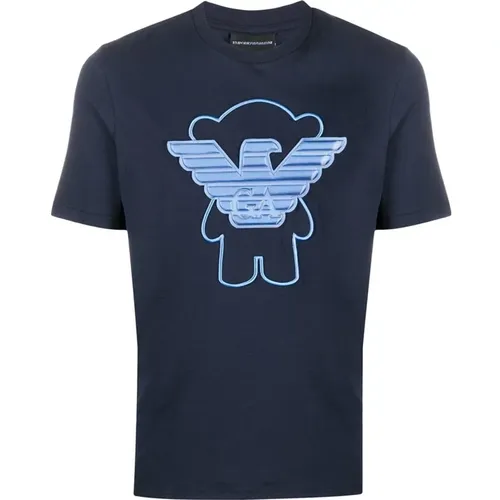 Bear Manga T-Shirt Sweatshirt , Herren, Größe: M - Emporio Armani - Modalova