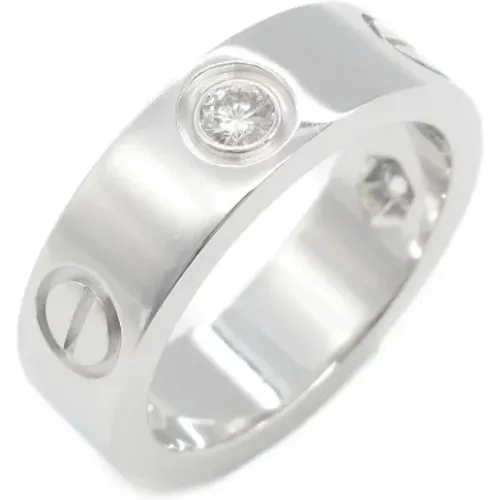 Pre-owned White Gold rings , female, Sizes: ONE SIZE - Cartier Vintage - Modalova