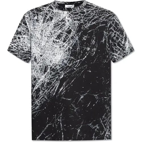 T-Shirt mit Druck , Herren, Größe: XL - alexander mcqueen - Modalova