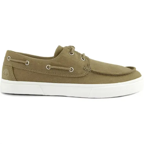 Canvas Boat Shoes , male, Sizes: 11 UK, 9 UK, 9 1/2 UK, 6 UK, 7 1/2 UK, 7 UK - Timberland - Modalova