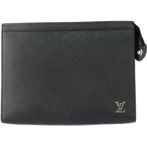 Pre-owned Leather clutches , female, Sizes: ONE SIZE - Louis Vuitton Vintage - Modalova