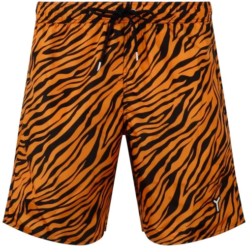 Zebra Swimshort , male, Sizes: L, XL - YES I AM - Modalova