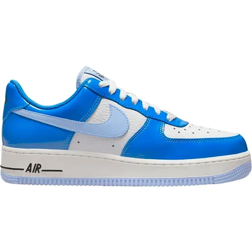 Blaue Patent Low Top Sneakers , Herren, Größe: 35 1/2 EU - Nike - Modalova