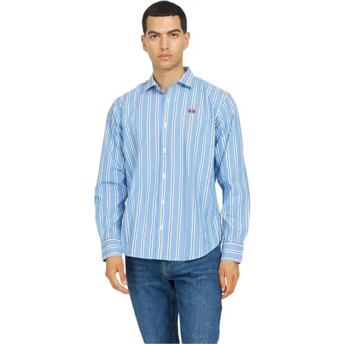 Striped Cotton Poplin Shirt , male, Sizes: 3XL, M, 2XL - LA MARTINA - Modalova