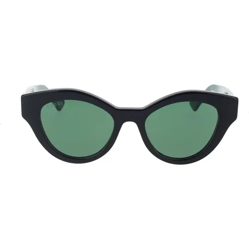 Minimalistische Cat-Eye Sonnenbrille , Damen, Größe: 51 MM - Gucci - Modalova