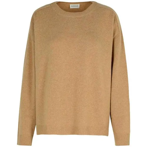 Kamel Strickpullover,Stilvolles Stricktop in Creme - P.A.R.O.S.H. - Modalova