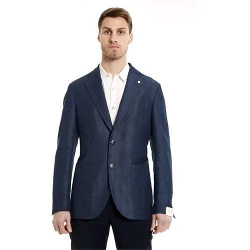 Stilvolle Jacke , Herren, Größe: L - Luigi Bianchi Mantova - Modalova