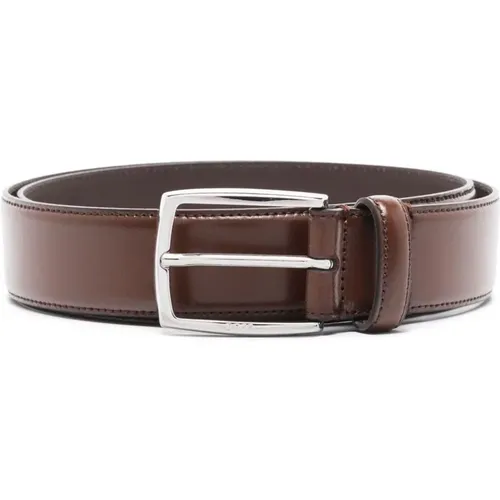 Designer Leather Belt , male, Sizes: 105 CM - Hugo Boss - Modalova
