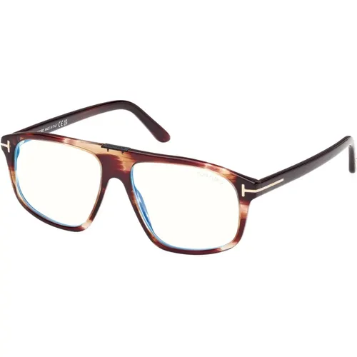 Blue Block Eyewear Frames Dark , unisex, Sizes: 55 MM - Tom Ford - Modalova