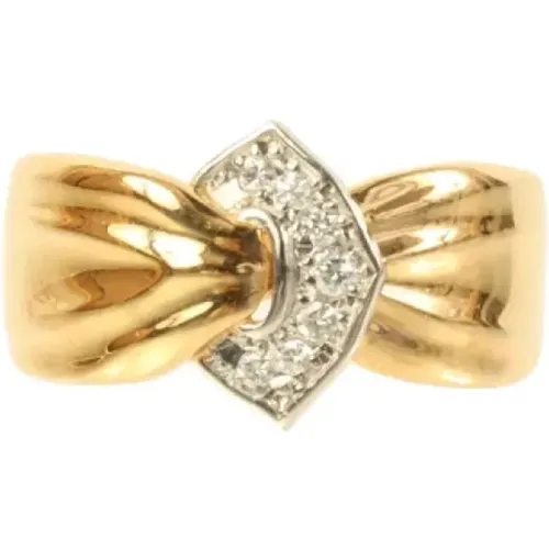 Pre-owned Gold rings , female, Sizes: ONE SIZE - Celine Vintage - Modalova