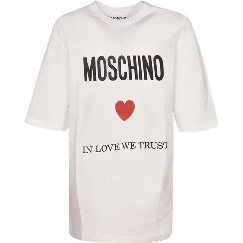 Stilvolle T-Shirts und Polos , Herren, Größe: L - Moschino - Modalova
