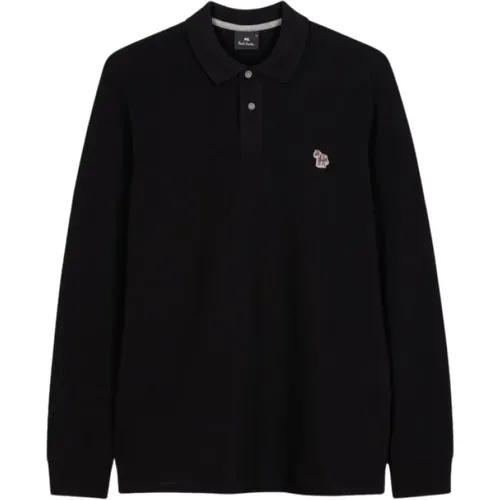 Paul Smith - Polo Zebra Noir , Herren, Größe: L - PS By Paul Smith - Modalova