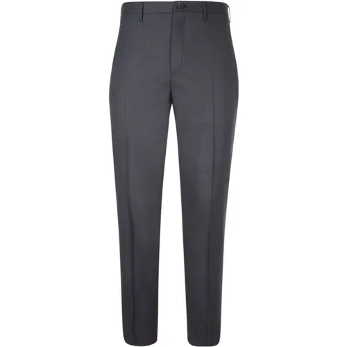 Dark Grey Wool Chino Trousers , male, Sizes: XL - Incotex - Modalova