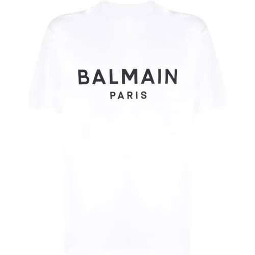 Logo T-Shirt , Herren, Größe: L - Balmain - Modalova