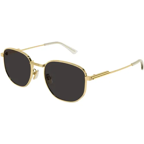 Gold/Graue Sonnenbrille Bv1160Sa,Bv1160Sa Sonnenbrille - Bottega Veneta - Modalova