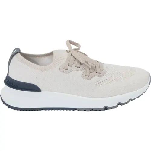 Wool Jacquard Sneakers , male, Sizes: 7 UK, 10 UK, 9 UK, 6 UK, 11 UK, 8 UK - BRUNELLO CUCINELLI - Modalova