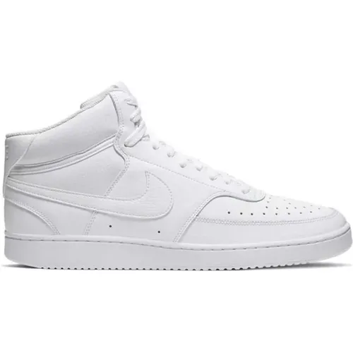 Weiße Mid-Top Sneaker Court Vision , Damen, Größe: 44 1/2 EU - Nike - Modalova