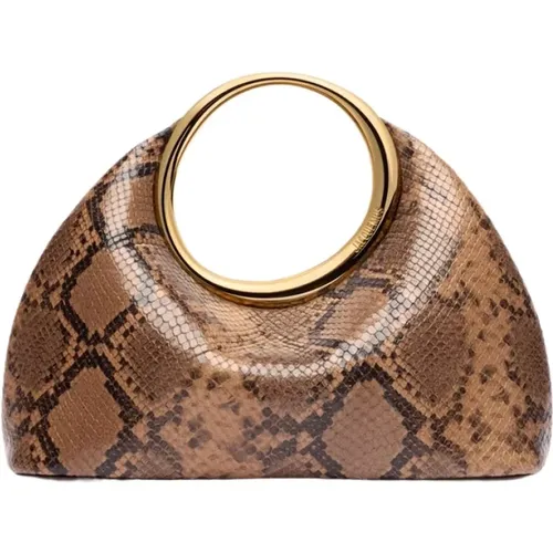 Python Print Leather Handbag Elevate Style , female, Sizes: ONE SIZE - Jacquemus - Modalova