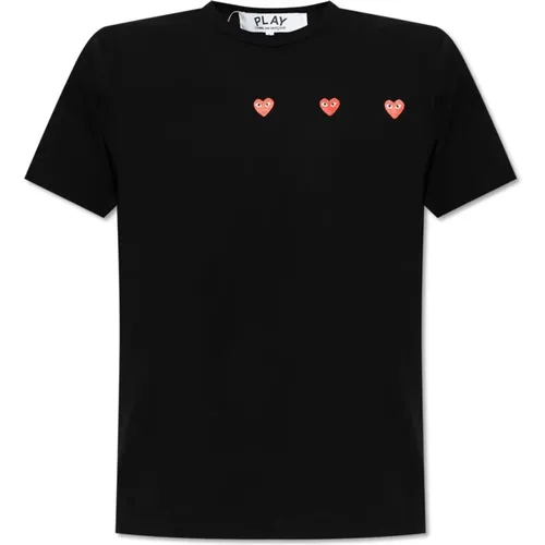 T-Shirt mit Logo , Herren, Größe: XL - Comme des Garçons Play - Modalova