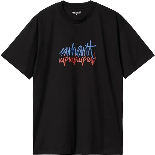 Kurzarm T-Shirt , Herren, Größe: M - Carhartt WIP - Modalova