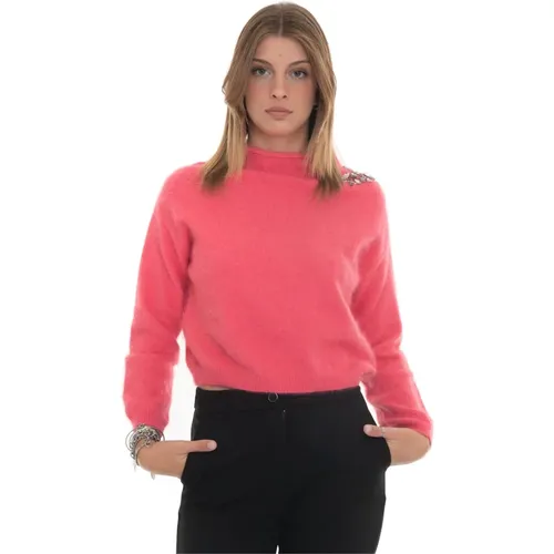 Angora Glam Knit Sweater , female, Sizes: S - Liu Jo - Modalova