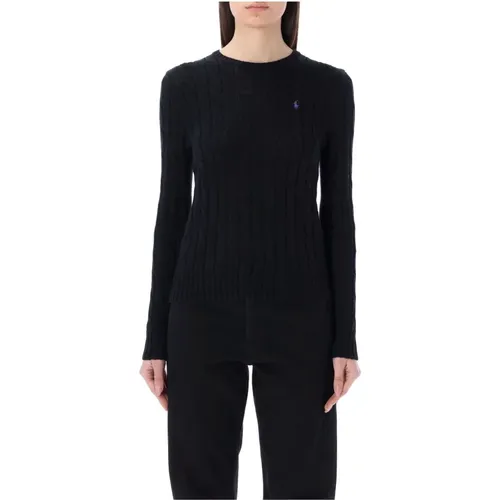 Cable-Knit Crewneck Sweater , female, Sizes: S - Ralph Lauren - Modalova
