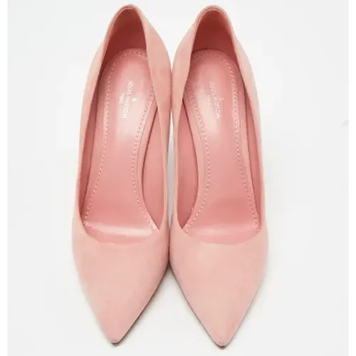 Pre-owned Suede heels , female, Sizes: 5 1/2 UK - Louis Vuitton Vintage - Modalova