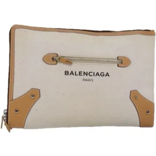 Pre-owned Canvas clutches , Damen, Größe: ONE Size - Balenciaga Vintage - Modalova