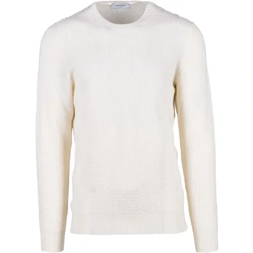 Linen Cotton Knit Sweater , male, Sizes: 3XL, XL, 2XL - Gran Sasso - Modalova