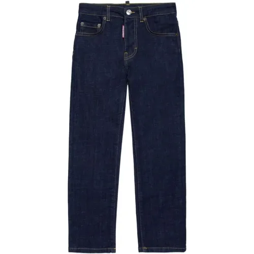 Blaue Straight-Leg Kinderjeans - Dsquared2 - Modalova