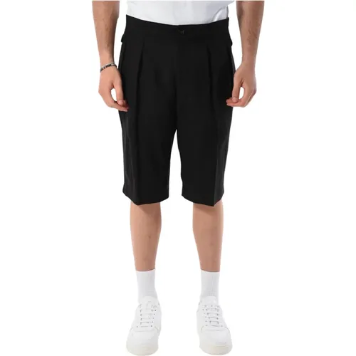 Viscose Bermuda Shorts with Hidden Zipper , male, Sizes: 2XL, XL, M, S, L - PATRIZIA PEPE - Modalova