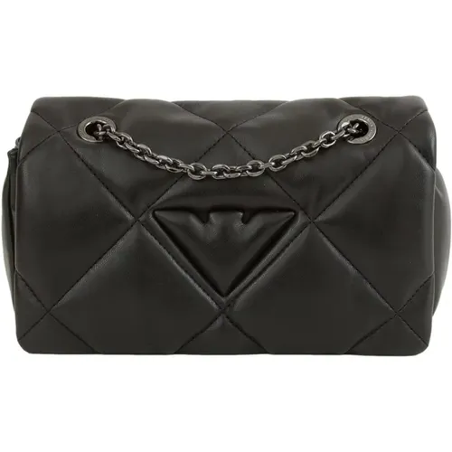 Schwarze Handtasche , Damen, Größe: ONE Size - Emporio Armani - Modalova