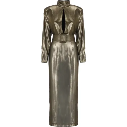 THE NEW Arrivals BY Ilkyaz Ozel Dresses Golden , female, Sizes: XS - The New Arrivals Ilkyaz Ozel - Modalova