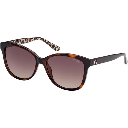 Dark Havana Sunglasses , female, Sizes: 56 MM - Guess - Modalova