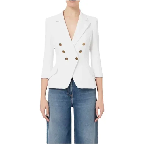 Doppelreihiger Blazer - Elisabetta Franchi - Modalova